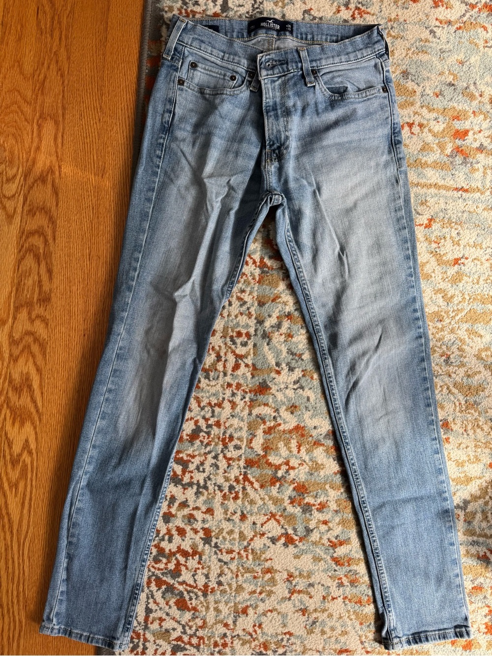 Hollister Light Wash Skinny Jeans - Light Blue